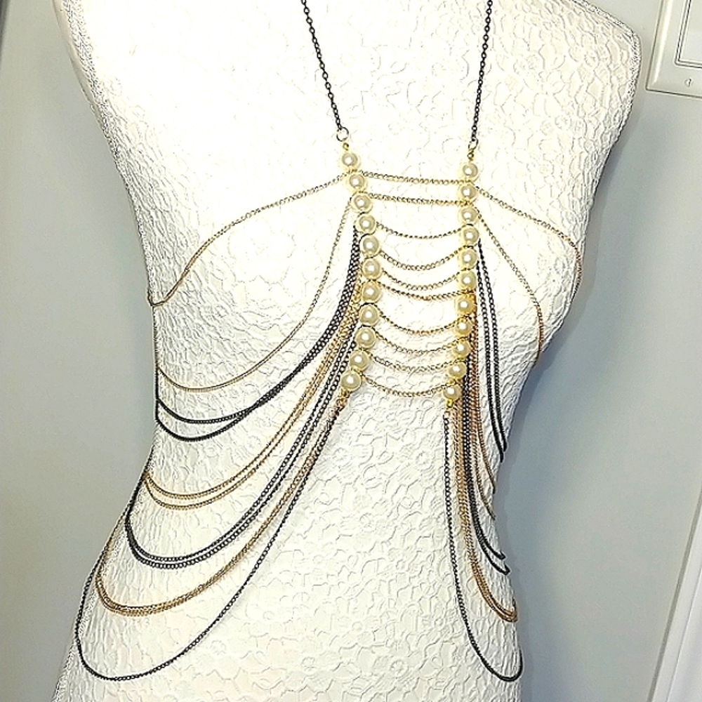 Gold body chain NWT